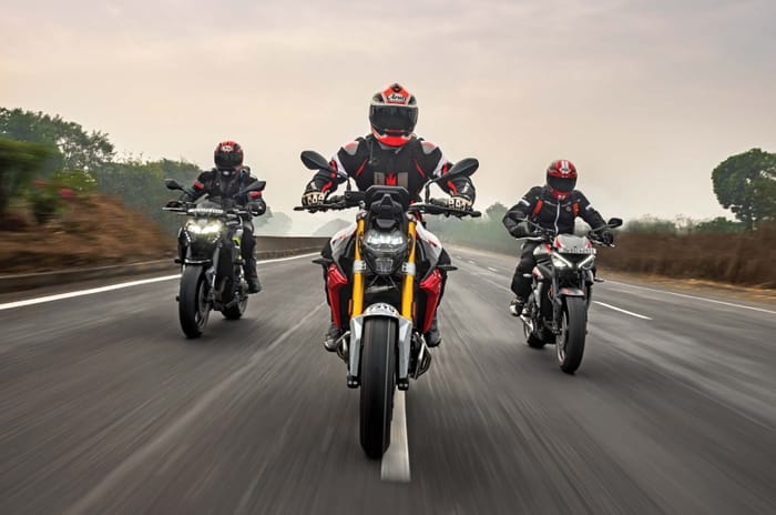 BMW F 900 R vs Triumph Street Triple R vs Kawasaki Z900 comparison